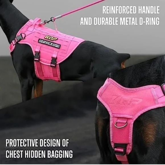 NWT! KCP Tactical Girl Dog Harness Pink Military 10500 Nylon Lightweight Durable - Picture 7 of 8